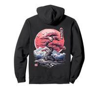 Sakura Cherry Blossom Fuji Urban Aesthetic Japan Backprint Sweat à Capuche