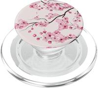 Sakura Cherry Blossom Japan Pink Floral Cherry Blossom PopSockets PopGrip pour MagSafe