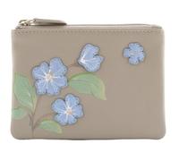 Sakura Collection Sakura Porte-monnaie et porte-monnaie Motif fleurs, gris, 12 x 8 cm, porte-monnaie