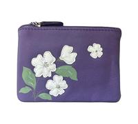 Sakura Collection Sakura Porte-monnaie et porte-monnaie Motif fleurs, violet, 12 x 8 cm, porte-monnaie