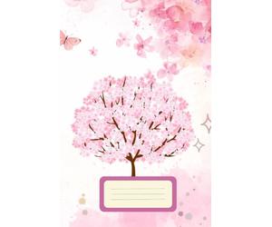 Sakura College Ruled Notebook: 200-Page College Ruled Exercise Book | Elegant Sakura Floral Design | Black & White Interior | Perfect for School, College, University, Work & Daily Writing