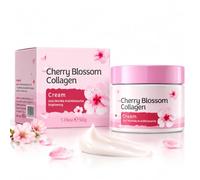 Sakura Crème visage au collagène 50 g | Crème pour le visage à l'extrait de fleurs de cerisier, crème hydratante Sakura, peau lisse et soignée