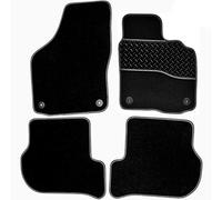 Sakura DD0508GY Lot de 4 Tapis de Voiture sur Mesure Noir