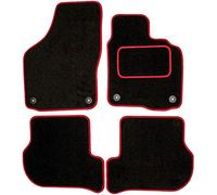 Sakura DD0527RD Lot de 4 Tapis de Voiture sur Mesure Noir