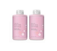 Sakura Ensemble shampooing et après-shampoing pour femme, parfum Sakura durable, soin des cheveux, hydratation profonde, contrôle des frisottis et réparation des dommages, réduit les frisottis et