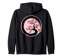 Sakura Enso Cirlce Japanese Cherry Blossom Sweat à Capuche