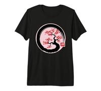 Sakura Enso Cirlce Japanese Cherry Blossom T-Shirt Haut de Gamme