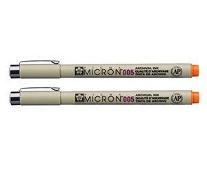 SAKURA Feutre Fineliner PIGMA MICRON 005 Tracé 0,02 mm Orange