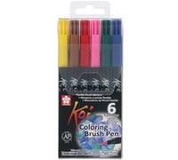Feutre pinceau Koi Coloring Brush, étui de 6 ,