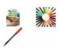 SAKURA Feutre pinceau Koi Coloring Brush, vert paon Vert G