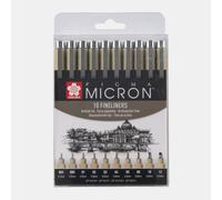 SAKURA Fineliner PIGMA MICRON étui de 10 pièces noir