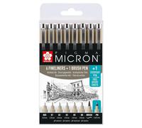 SAKURA Fineliner PIGMA MICRON Etui de 8 pièces noir