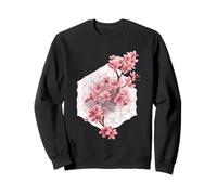 Sakura Fleurs de Cerisier Sacrées Géométrie Floral Sweatshirt
