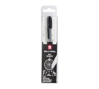 SAKURA Gelly Roll Basic - Set de 3 couleurs - Clair, Noir, Blanc - Encre gel lisse pour écrire, dessiner, décorer - Ultra couvrante sur papier foncé - Idéale pour Scrapbooking & Card Making