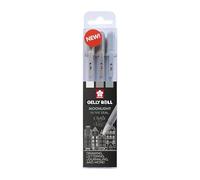 SAKURA Gelly Roll Moonlight 06 Gel Pen Set - Tons Gris Urbains - 0.35 mm Fine Line - 3 Couleurs