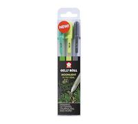 SAKURA Gelly Roll Moonlight 06 Stylos Gel - Set Botanique - 3 Couleurs - Largeur de Trait 0.35 mm - Ecriture douce et couleurs vibrantes pour les Artistes et Artisans