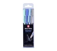 SAKURA Gelly Roll Moonlight Gel Pen Set Aurora | 4 couleurs pastel opaques | Stylos pour écrire, dessiner, noter et bricoler