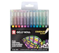 Lot De 12 Stylos Gel Stardust Glitter - Sakura G