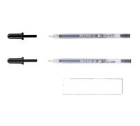 SAKURA Gelly Roll, Stylo à encre gel noir 06, 08, 2pcs + 1 CARTE