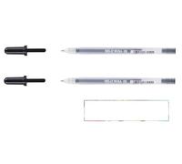 SAKURA Gelly Roll Stylo à Encre Gel Noir 08, 2pcs + 1 Carte