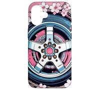 Sakura Jante JDM Cherry Blossom Jante de Voiture Coque pour iPhone 16