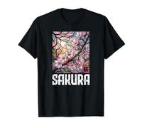 Sakura Japan Cherry Blossom Kawaii Kanji Souvenir Japonais T-Shirt