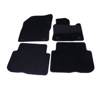 Sakura Jeu de tapis en caoutchouc noir