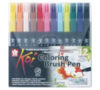 Sakura Stylo Pinçeau Koi Coloring Brush, Étui De 12