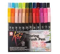 SAKURA Koi Set Brush Pen 24 Couleurs | Marqueurs Pointe Pinceau pour Ecriture, Dessin & Journaling
