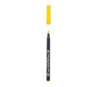 SAKURA Koi Stylo pinceau de coloriage - Jaune - Conseil flexible du pinceau - Encre à base d'eau - Idéal pour les esquisses, les journaux et les illustrations