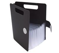 Sakura Komagoma Organiseur de documents portable pour documents et reçus Gris foncé