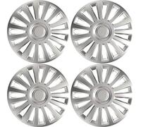 Sakura LUXURY16 Jantes Lot de 4 Ajustement Universel, Argenté Luxury, 16"