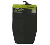 Sakura Paire de tapis avant universels en caoutchouc SS3349, noirs