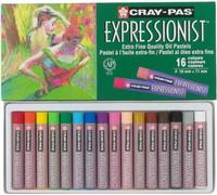 SAKURA Pastels à l'huile expressionnistes, 16 pièces