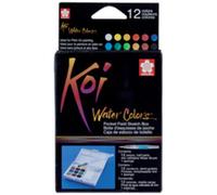 SAKURA Peinture aquarelle Koi Water Colors Sketch Box 18