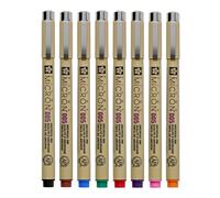 Sakura Pigma Micron 005 Lot de 8 pigments à base d'eau pour illustration - Cadeaux de vacances pour artistes, artisans et projets de bricolage