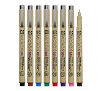 SAKURA Pigma Micron 005 Lot de 8 pigments à base d'eau pour illustration - Cadeaux de vacances pour artistes, artisans et projets de bricolage