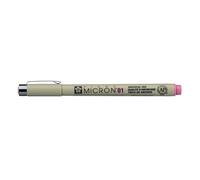 SAKURA Pigma Micron 01 Fineliners - 0.25 mm Pink - Waterproof Archival Artist Technical Pen