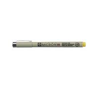 Sakura – Feutre Pigma Micron 05 – Pointe fine 0,45 mm – Encre d'archivage résistante à l'eau – Jaune