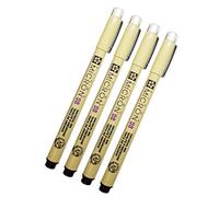 Sakura Pigma Micron 08 Lot de 4 stylos à bille Noir Largeur de trait 0,5 mm