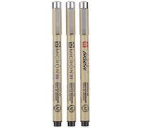 SAKURA Pigma micron 3 01/05 + pinceau noir