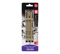 Sakura Pigma Micron Fineliner Stylos techniques Noir 3 pcs