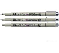Lot de 3 feutres Pigma Micron 005 Sakura pointe extra fine 0.20mm noir Noir G