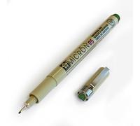 Sakura Pigma Micron - Pigment Ecriture Pointe Superfine + - Single - 0,5 mm - Vert chasseur