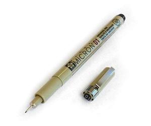 Sakura Pigma Micron XSDK01 Lot de 3 Feutres Fins Pigmentés Noir 0,25 mm Pointe Fine