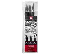 Sakura Pigma Pen Fineliner Lot de, Noir (# 49), 3stylos dans un étui