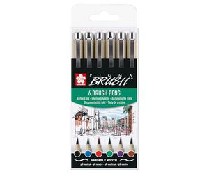 SAKURA Pigma POXSDKBR6 Lot de 6 pinceaux