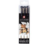 SAKURA POXSDKMAN3 SAKURA Set manga PIGMA MICRON, étui de 3 pièces