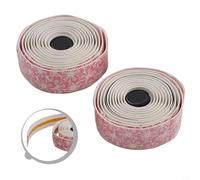 Sakura Ruban antidérapant et absorbant les chocs pour guidon de vélo avec matériau EVA conçu pour les longues distances sur route (blanc noir)
