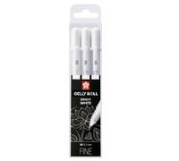 SAKURA Set de base de 3 stylos gel fins Blanc brillant